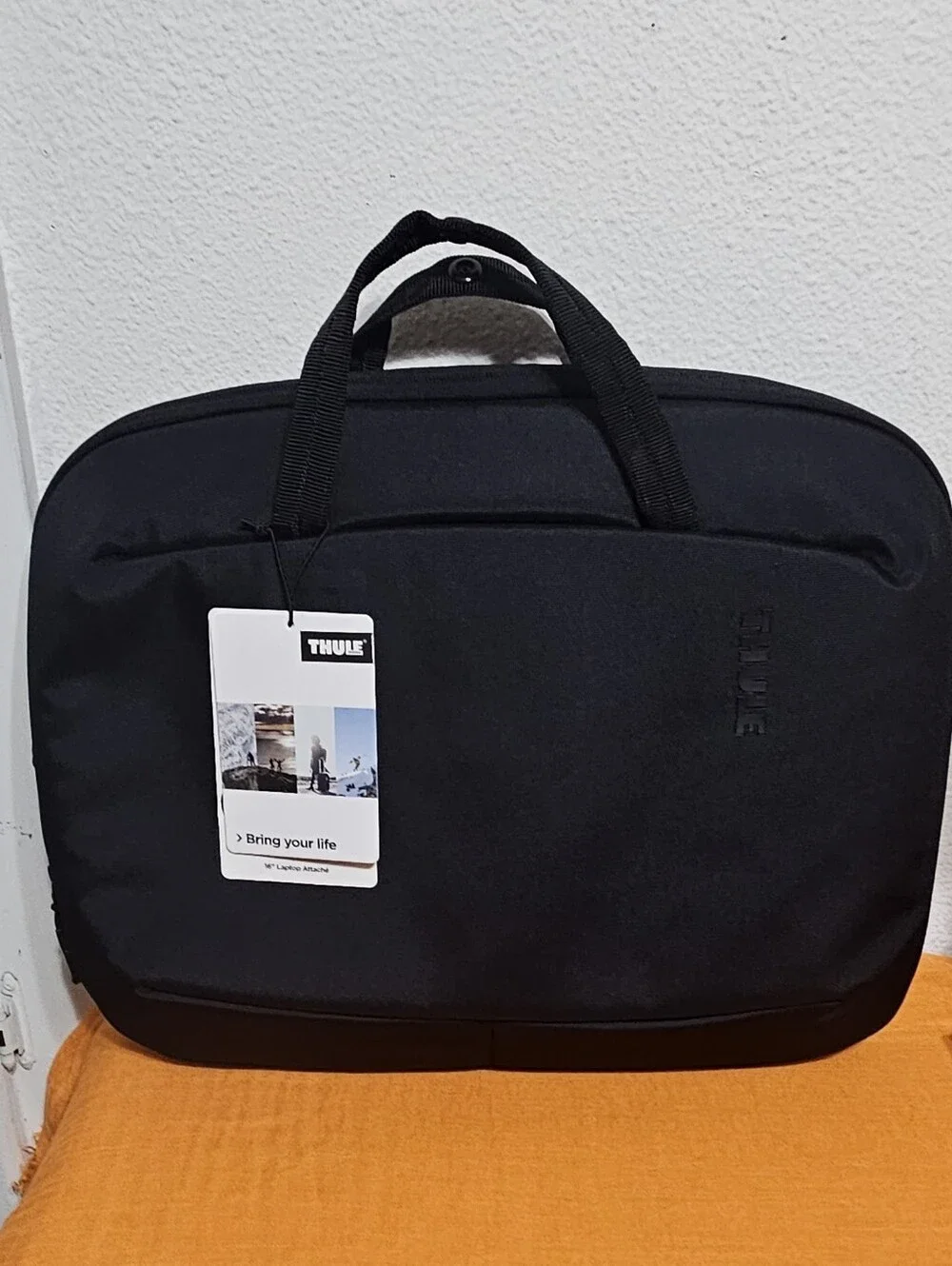 Thule Black Laptop Briefcase with Shoulder Strap